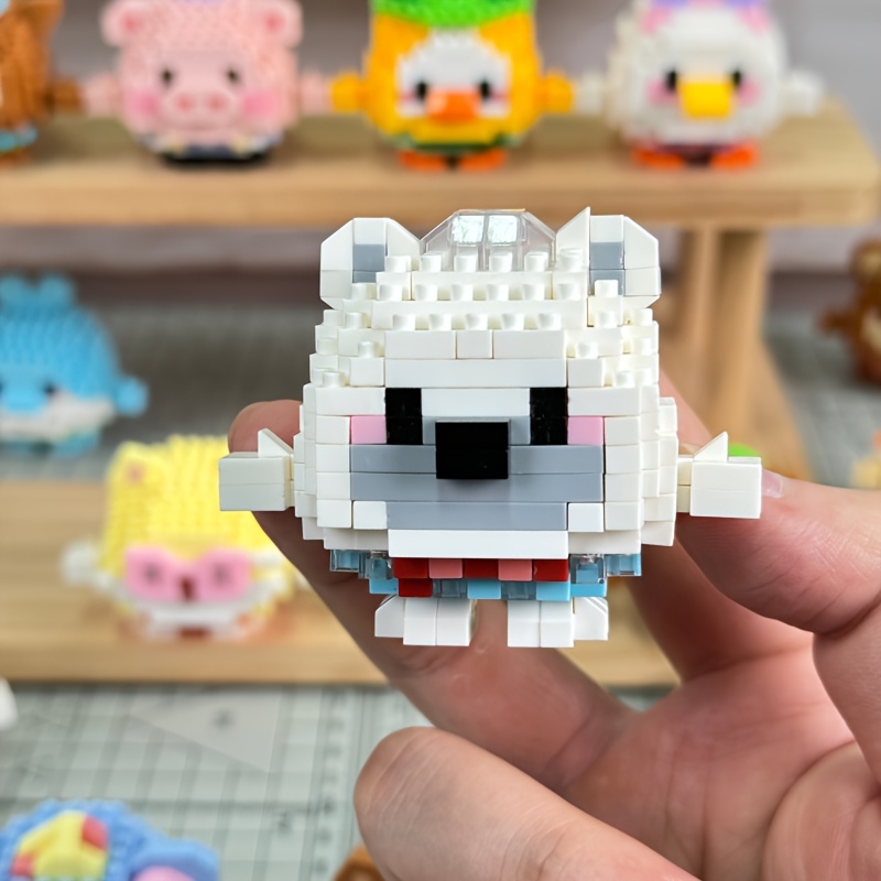 Cute Spherical Animal Mini Blocks, Educational Gift